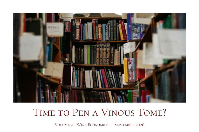Time to pen a vinous tome?